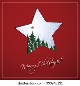 Christmas Card Background Template Design