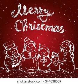 Christmas Card Background Vector