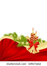 Christmas card background. Vector illustration.