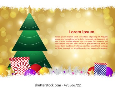 Christmas card background vector illustration