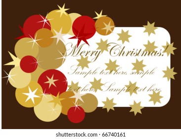 Christmas card background. Vector illustration