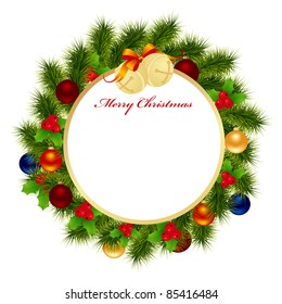 Christmas card background. Vector illustration.