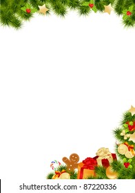 Christmas card background. Vector illustration.