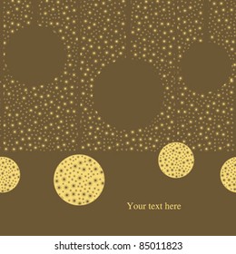 Christmas card with balls