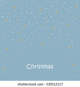Christmas card. Christmas balls, snowflakes tree Illustration Vector