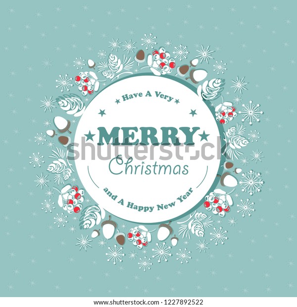 Christmas Card Banner Background Elements Christmas Stock Vector
