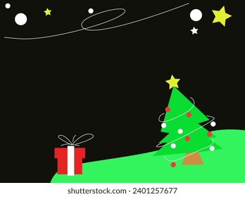 Christmas card and banner vector illustration