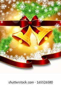 Christmas card with bells