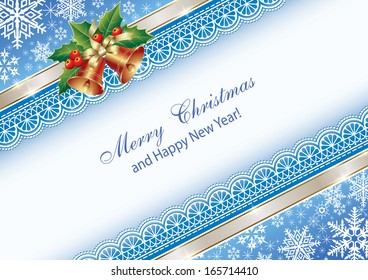 Christmas card with bells