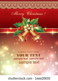 Christmas card with bells