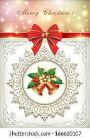 Christmas card with bells