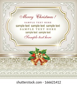 Christmas card with bells