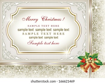 Christmas card with bells
