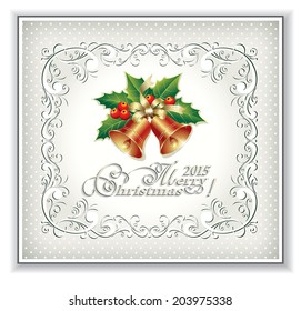 Christmas card with bells