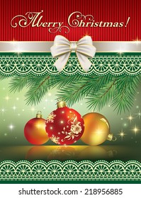 Christmas card with bells