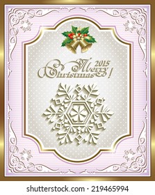 Christmas card with bells