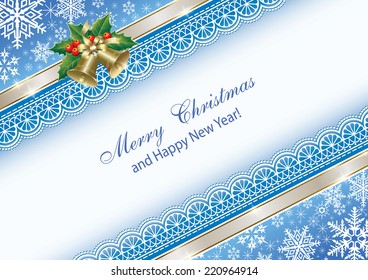 Christmas card with bells