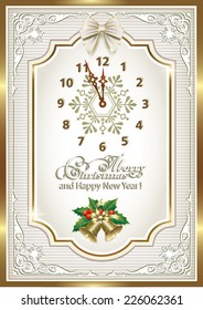 Christmas card with bells