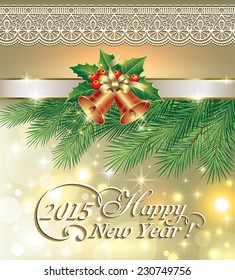 Christmas card with bells