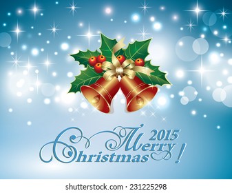 Christmas card with bells