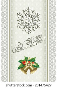 Christmas card with bells