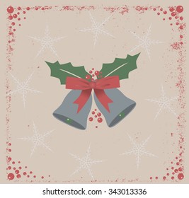 Christmas card with bells
