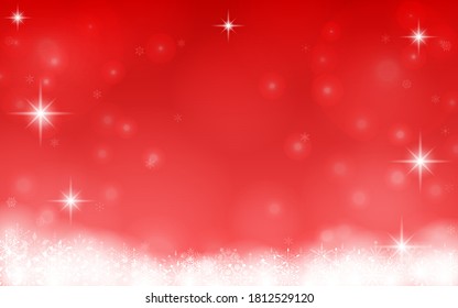 Christmas card bordered with snowflakes