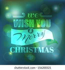 Christmas Card - Calligraphic Elements -  for design and scrapbook - in vector