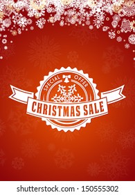 Christmas Card with calligraphic and typographic elements