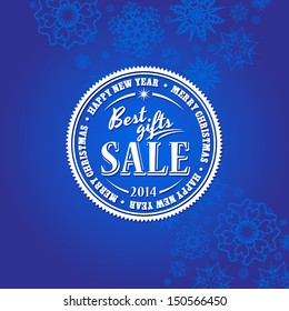 Christmas Card with calligraphic and typographic elements