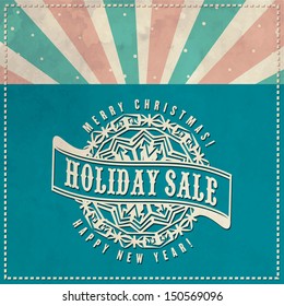 Christmas Card with calligraphic and typographic elements