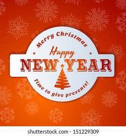 christmas card with calligraphic and typographic elements smiling classical vacation formal snowfall holiday scene boundary ball red new ritual christmas celebration ornate fancy cool grinning set age