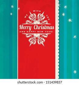 christmas card with calligraphic and typographic elements laughing classic holiday formal snowflake scene boundary ball red new ceremony christmas ornate luxurious warm optimistic series aged decorati