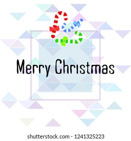 Christmas card, Christmas candy, vector background
