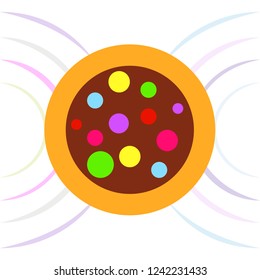 Christmas card, Christmas candy, vector background