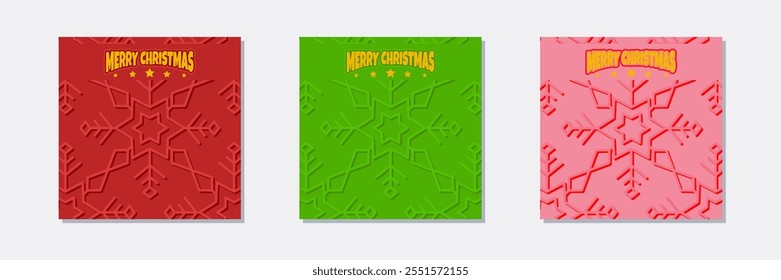 Christmas card collection. simple design for christmas and new year
