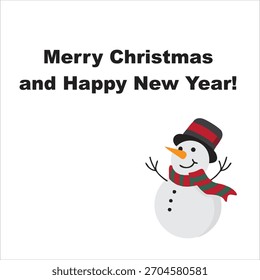Cartão de Natal. Arte gráfica vetorial de computador.