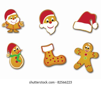 Christmas card with cookies