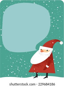 Christmas card with copy space