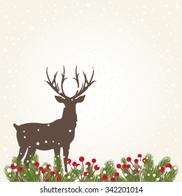 Christmas Card with Copy Space