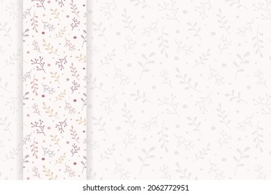 Christmas card with copyspace. Empty Xmas background with floral concept. Vector