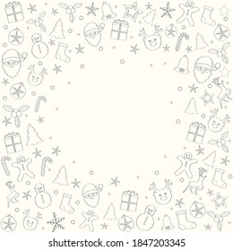 Christmas card with copyspace. Vector