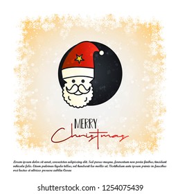 Christmas card with creative design vector
