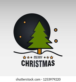 Christmas card with creative elegant design and light background vector