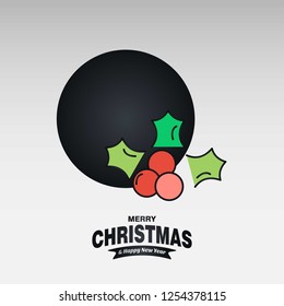 Christmas card with creative elegant design and light background vector