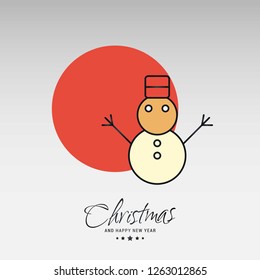 Christmas card with creative elegant design and light background vector
