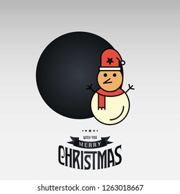 Christmas card with creative elegant design and light background vector