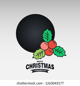 Christmas card with creative elegant design and light background vector