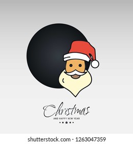 Christmas card with creative elegant design and light background vector