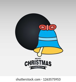 Christmas card with creative elegant design and light background vector
